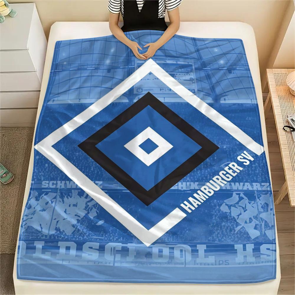 Hamburger SV Print FlAannel Blanket, High quality Comfortable for All Seasons, Home Decor, Warmth and Comfort