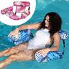 Adult pool float chairs Inflatable pool lounge chairs Maple leaf patterned floating mats and hammocks Pool Floating Chair noodle