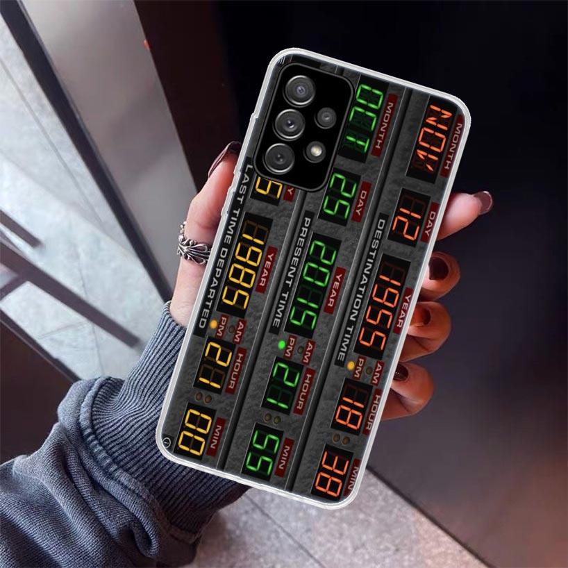 Back To The Future DeLorean Time Machine Phone Case For Samsung Galaxy A17 A57 A37 A16 A26 A36 A56 A15 A25 A35 A55 A14 A13 A54 A