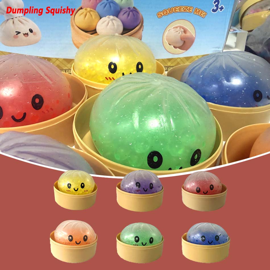 Glitter Dumpling Squishies Soft Cute Slow Rebound Stress Relief Toy For Kids And Adults Office Home Decor Gift Idea