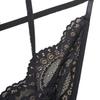 Deep V lace cross strap backless lingerie women's sexy open onesie one piece