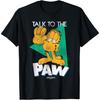 Футболка Garfield Distressed Talk To The Paw Ретро Мультяшный Кот(1)