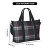 GTI Клетчатый принт Ткань Тканевая дорожная сумка-даффл Унисекс Водонепроницаемая Складная Сумка для ручной клади Портативная Легкая Прочная Сумка