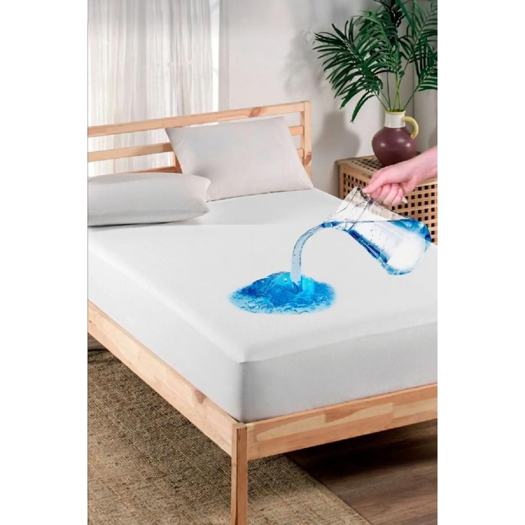 Bed Mattress Fitted Water Liquid Proof Mattress Wrapping Design Double Or Single Antibacterial