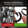 YNAZ6 Leather Rope Keychain Car Logo Keychain Classic Metal Key Holder Accessories For KIA Ceed Sportage Rio K5 K2 Optima Cerato Venga