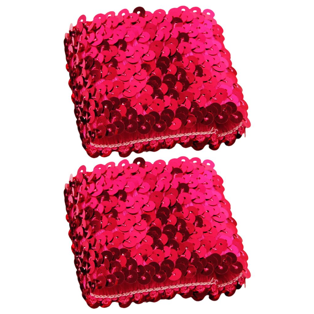 Fashion Sparkling Sequins Cuffs Elastic Arm Sleeves for Women and Girls Various Party Costume Decorative Oversleeves