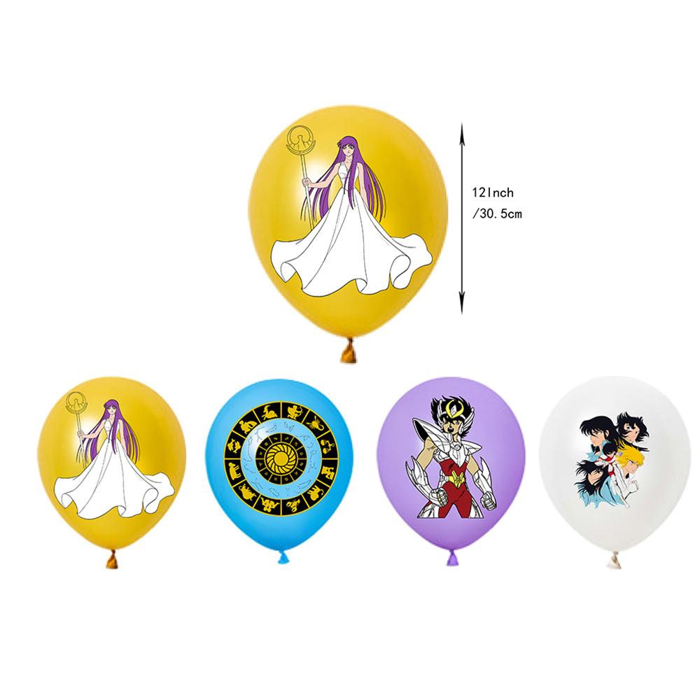 Набор для украшения вечеринки Saint Seiya из 30 предметов: баннер, топперы для торта, воздушные шары