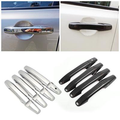 Для Honda Civic 2006-2011 8-го поколения карбоновое волокно цветное изменение ремонт хромированная крышка дверной ручки декоративная отделка защитная наклейка