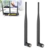 2PCs Router Antenna Durable WIFI System 6DB High Gain 2.4 5.8G Dual‑Band SMA Inner Hole