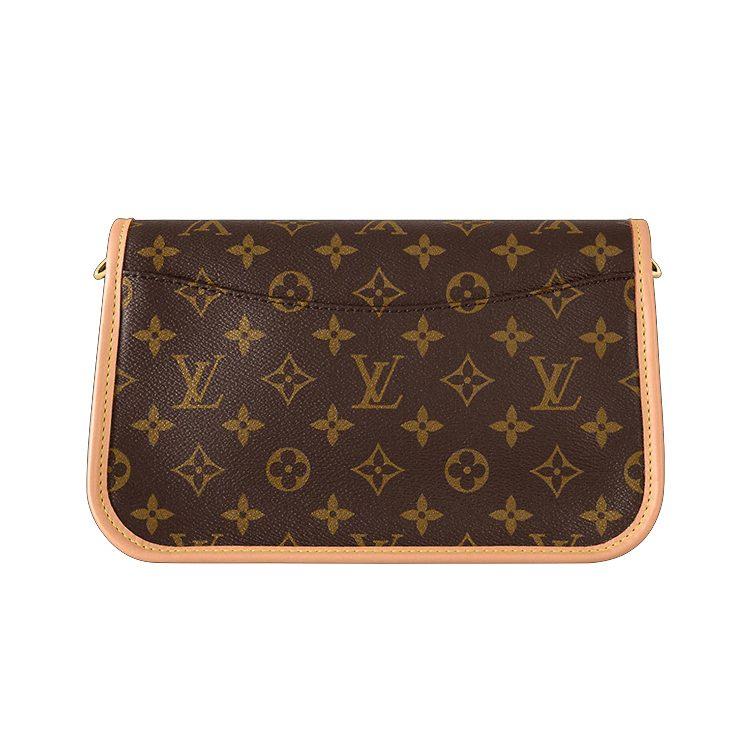 LOUIS VUITTON Diane Coated Canvas Shoulder Bag, Baguette Bag, Portable Crossbody Bag, Shoulder Bag Small Women's Brown M45985