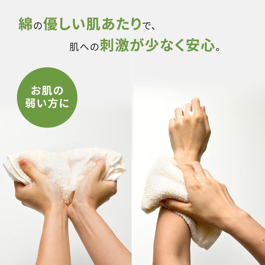 Marna Мягкое хлопковое полотенце для тела и мыльная губка с люфой для ухода за спиной - модель B395