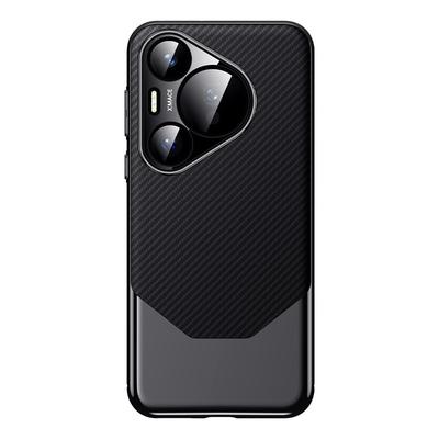 Подходит для чехла для мобильного телефона Huawei Pura70ultra, текстура углеродного волокна, 70pro + все включено P70, мужской бизнес-набор