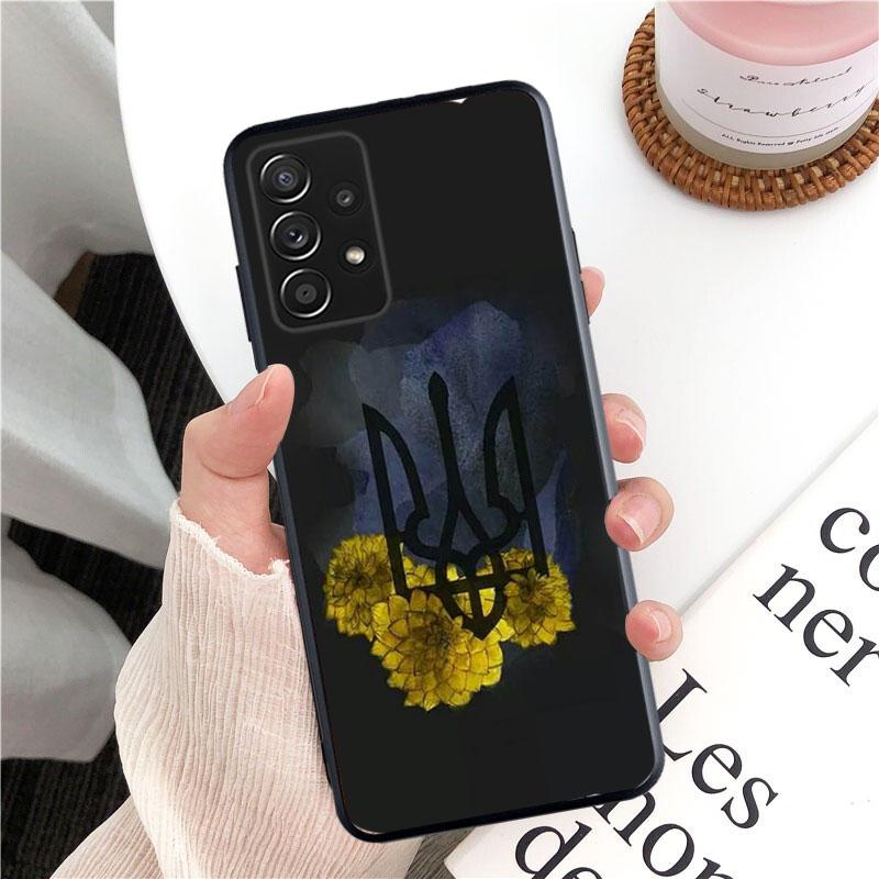 Чехол для телефона с паспортом и флагом Украины для Samsung Galaxy A35 A55 A54 A15 A25 A05s A05 A22 A24 A52 A33 A34 M34 M14 M54 M23