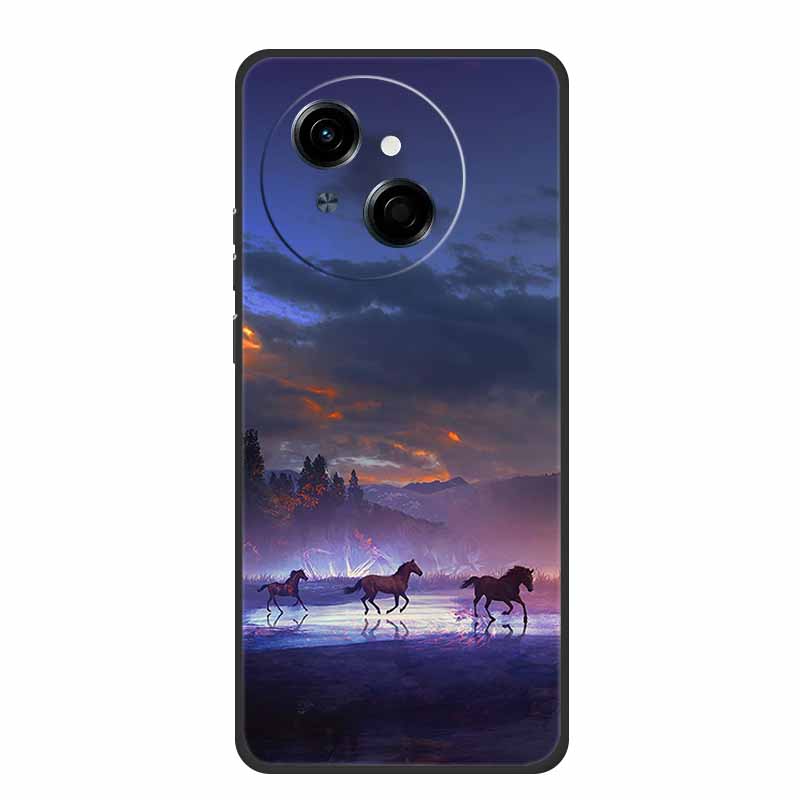 Phone Case For Tecno Spark Go 1 S Back Cover Case 6.67" Black Silicone Soft TPU Coque For Tecno Spark Go 1S Case Go1S Funda Para