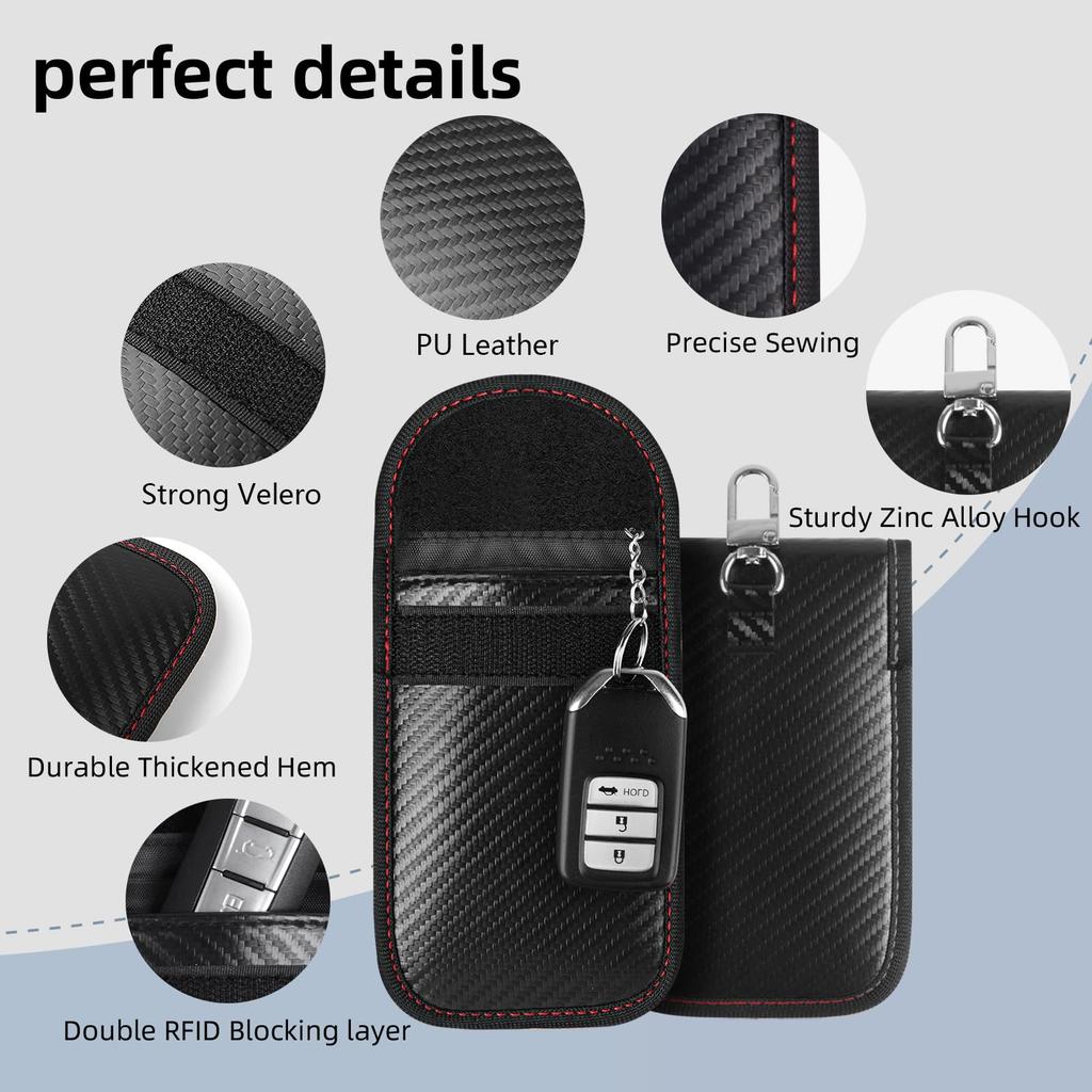 [Amzpas] Radio Wave Blocking Relay Attack Prevention Key Case, Car