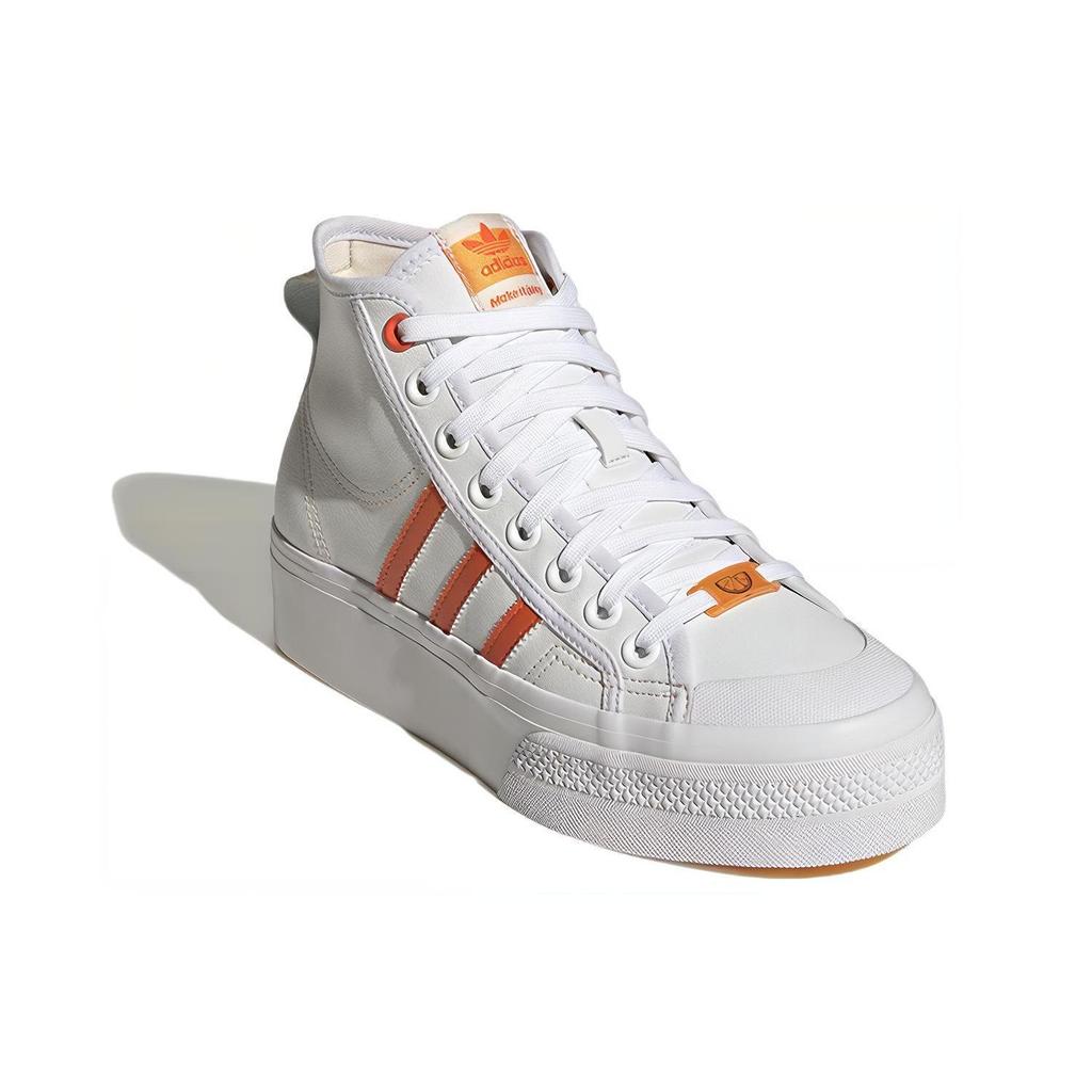 adidas Женские Nizza Platform Mid Vegan 'White Bliss Orange' Женские GY1897