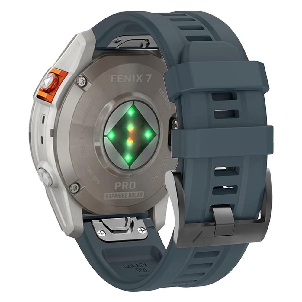 Спортивный силиконовый ремешок для часов Garmin Fenix 7 7X Pro 6 6X 5 5X Plus/Epix 2 47мм 51мм/TACTIX/965 QuickFit 26мм 22мм