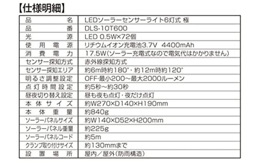 DAISHIN Датчик света Daishin 2000 люмен 6 лампочек Раздельный тип солнечной батареи Регулировка затемнения Аренда парковки Коммерческая регулировка