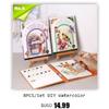 DIY 4PCS/Set A3 Colorful City Night Scenery Landscape Laser Scratch Painting With Tool Landmark Scratch Art Room Decor Gift