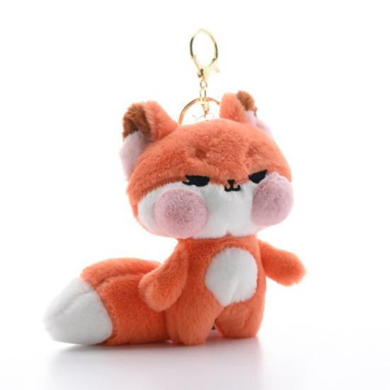 Плюшевый брелок с розовой щекой и лисой, чучело, кукла, брелок для ключей, сделай сам, сумка, подвеска, украшение для рюкзака, подарок на день рождения для детей и взрослых
