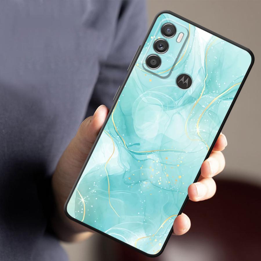 Чехол для Motorola Moto G52 G53 G30 G22 Edge40 G32 G51 G73 G60s G50 Edge 20 Pro 30 Lite G71 Чехол для телефона Цветной Мрамор