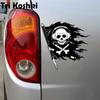 Tri Koshki KCS517 череп пиратский флаг автомобильная наклейка ПВХ наклейки мотоциклетная наклейка на автомобиль грузовик бампер ноутбук холодильник стена