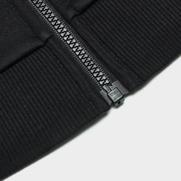 Fila Оригинальная модная повседневная толстовка с капюшоном на молнии для женщин, верхняя одежда, черная F51W449501F-BK