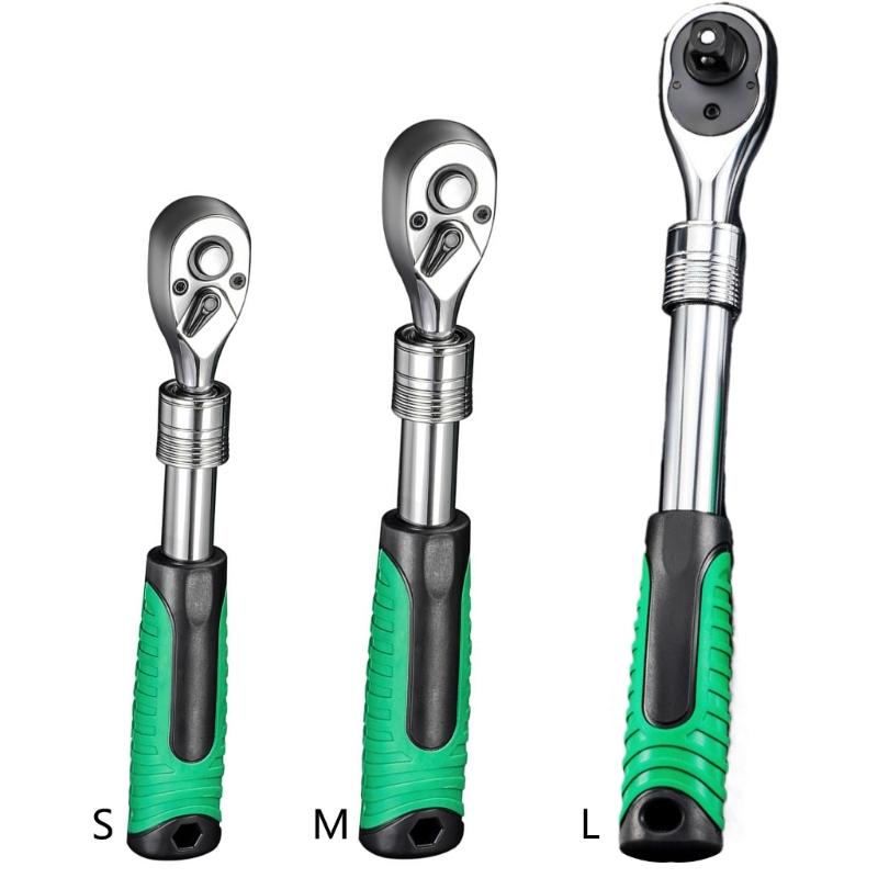 Трещотки Ключи 1/4" 3/8" 1/2" Мини Быстросъемные Головки Инструмент Бытовой Ручка Инструмент для Ремонта Ключи для Автомобиля