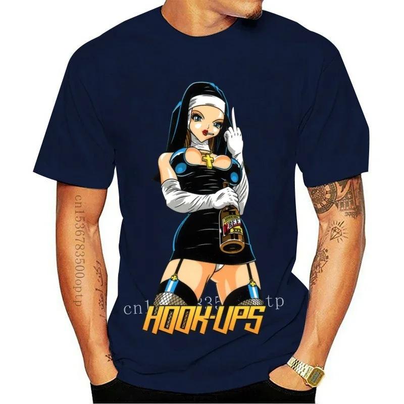 Новая футболка Hook Ups Sexy A Nun 2021 для мужчин S,M,L,Xl,2Xl США 2021 Тренды Футболка#Цвет