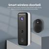 Video Doorbell Camera Wireless with Chime Ringer Battery Powered Smart AI PIR Human Detection IP65