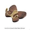 2 Wooden Butterfly Wall Hooks for Keys And Coats - Home Bathroom Accessories