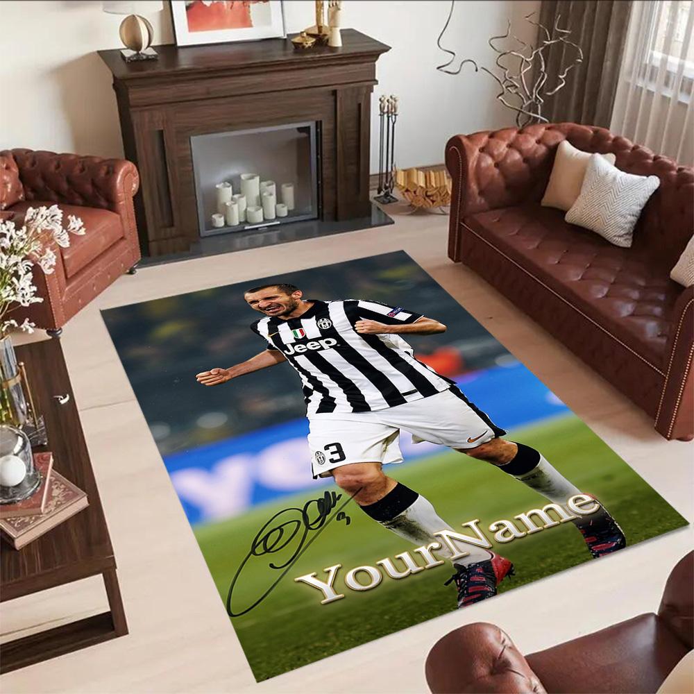 Juventus Personalized Text Floor Mat Suitable for Outdoor Playrooms Balcony Study room Antislip Carpet Office home decor