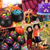 3/9 шт., миски для конфет на Хэллоуин, котел ведьмы, чаши для лечения с железной стойкой, ведро для конфет, украшения, товары для Хэллоуина