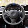 Hand Stitched Leather Car Steering Wheel Cover For BMW M Sport 1 3 Series M3 E90 E92 E93 E81 E82 E87 X1 E84 Car Accessories