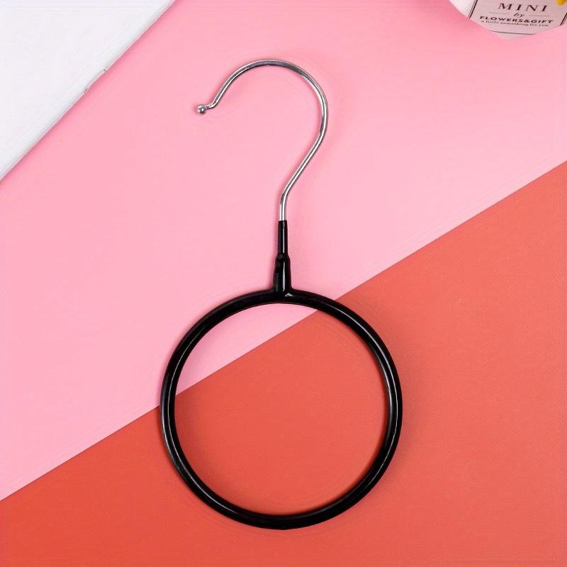 1pc Fashion Metal O-Shaped Universal Hooks, Wall-Mounted Scarf Tower Organizer, Easy Installation, Stylish Clothes Hanger