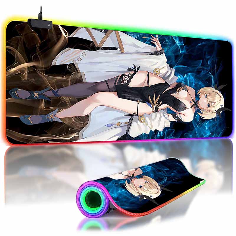 Игровой RGB-коврик для мыши с подсветкой B_Browndust2 Justia Коврик для мыши B_Brown D_Dust 2 Светодиодный большой коврик для мыши Нескользящий коврик для клавиатуры Overwatch