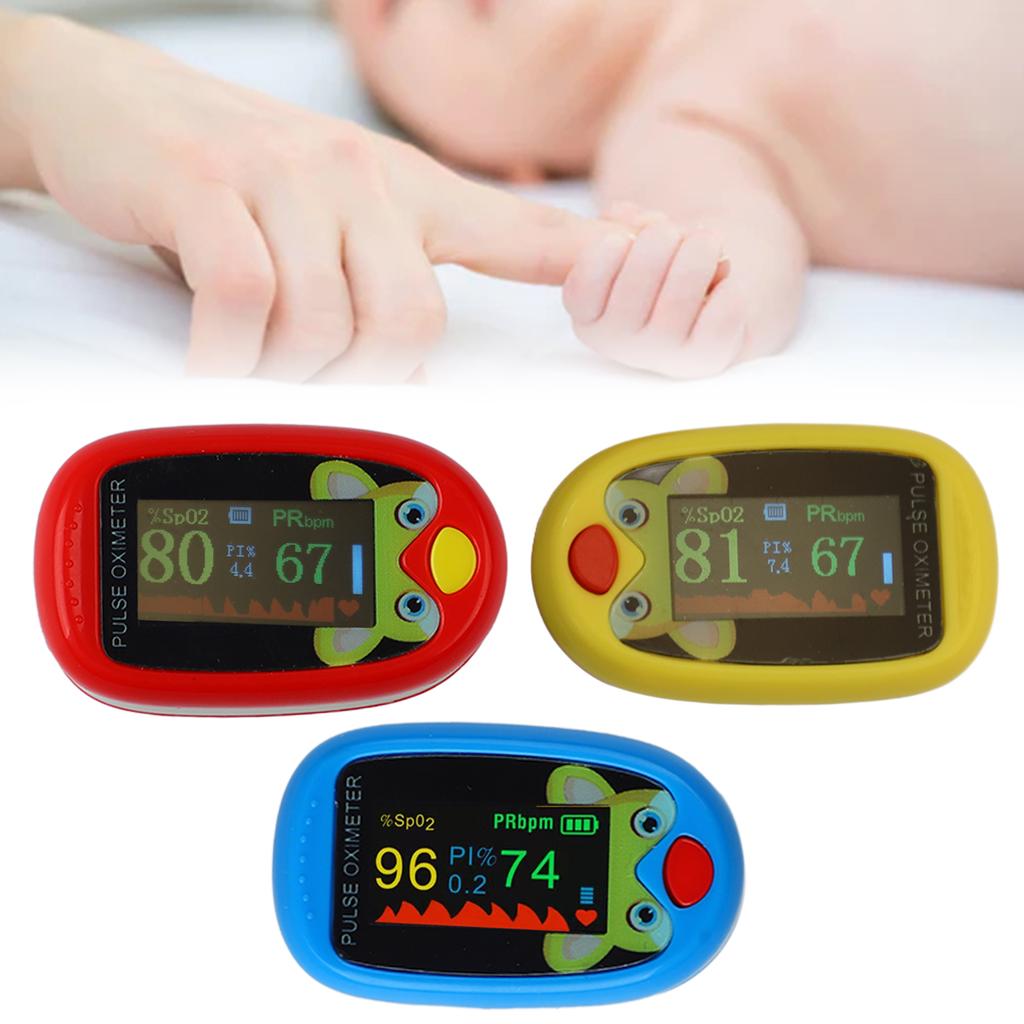 Оксиметр с зажимом на кончике пальца, 6 режимов, автоматическая зарядка через USB, светодиодный монитор кислорода в крови для детей