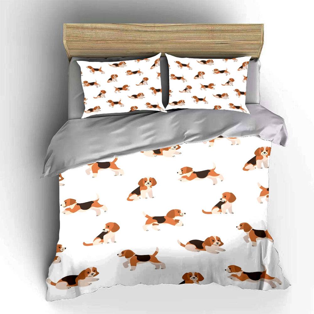 Playful beagle parade delight! Bedding sets Duvet covers Pillowcases(1* Duvet Cover 2* Pillowcases without duvet insert)