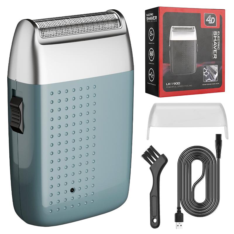 Мужская лысая парикмахерская толкающая белая домашняя возвратно-поступательная электробритва многофункциональная бритва портативная стрижка