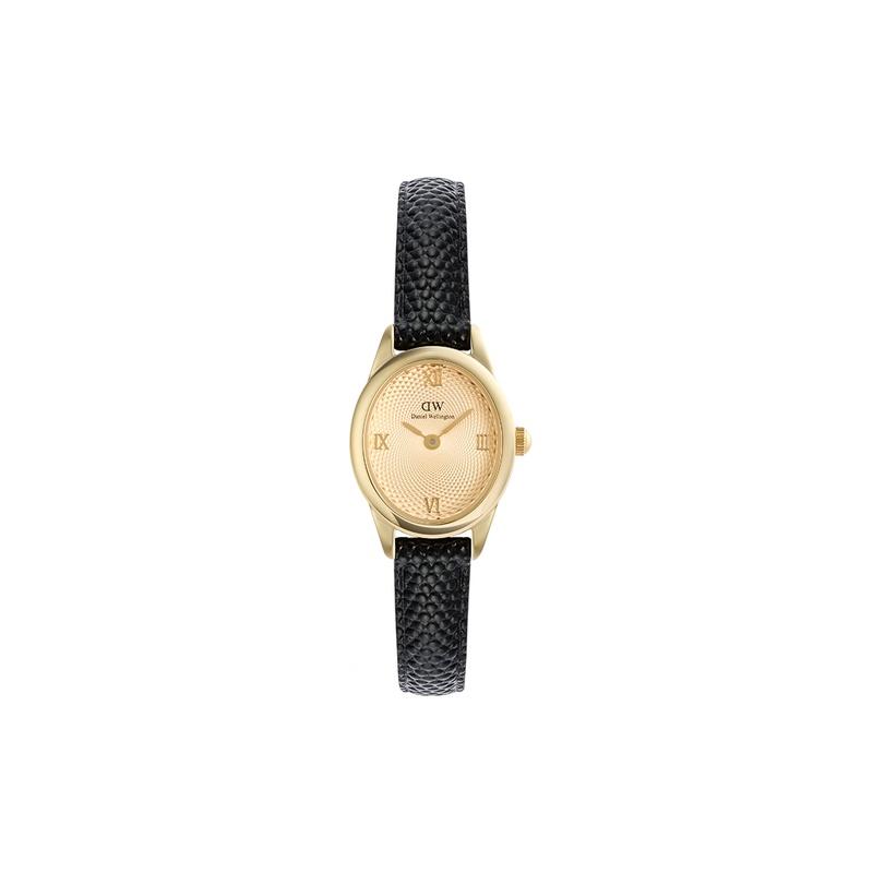 Daniel Wellington Watch Quartz Movement Gold Dial Women's Watch Oval Watch Retro Elegant Versatile Fashion DW00100897