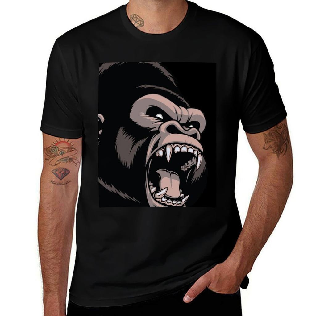 Gorilla Tshirt Breathable Basic Cotton Tshirt