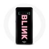 Case for Samsung Galaxy S10 Blink Fandom Blackpink Logo Pink Black Background