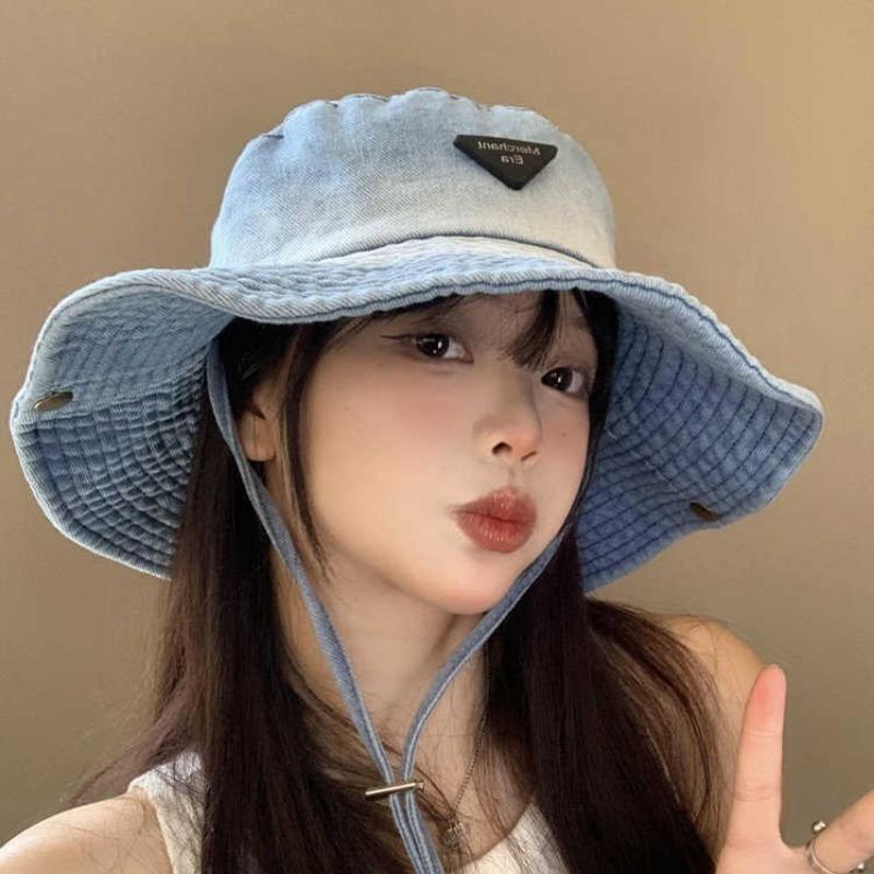 Осенняя шляпа женская шляпа для альпинизма на открытом воздухе большой обхват головы показывает лицо маленькая шляпа-ведро ретро универсальная выстиранная ковбойская шляпа