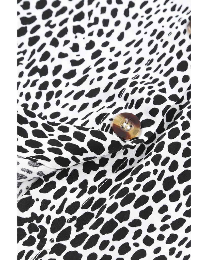 Azura Exchange Платье-рубашка с леопардовым принтом