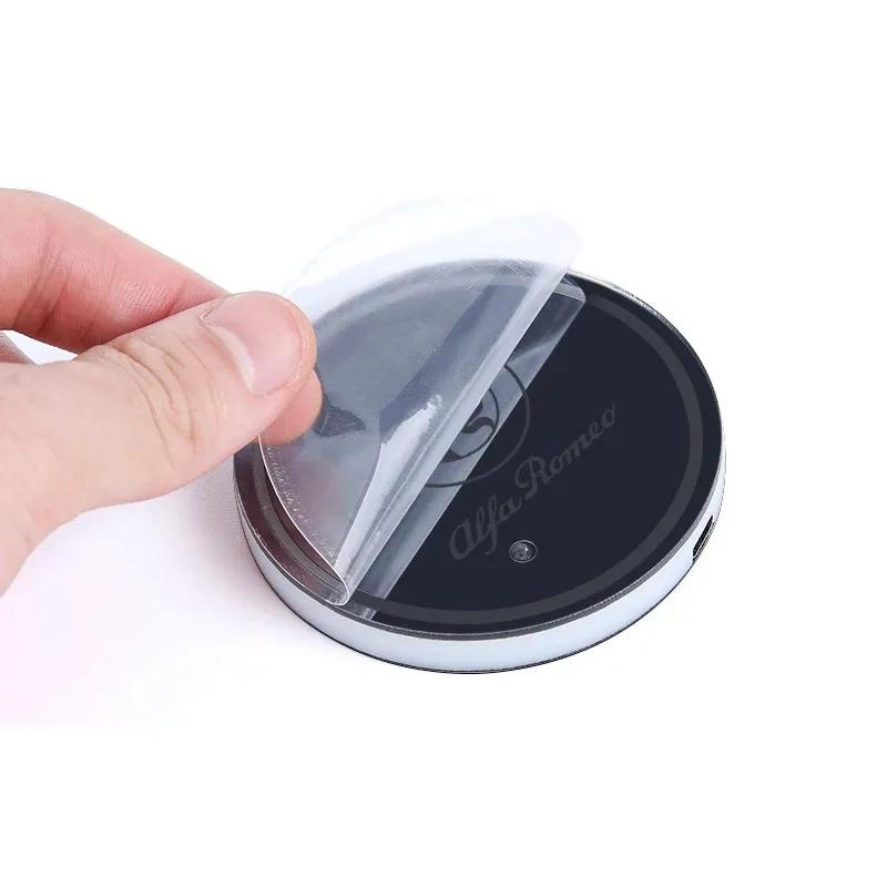For Alfa Romeo 508 Car Sticker For Alfa Romeo 147 7 Colors Car Styling LED Luminous Water Cup Pad For Alfa Romeo Giulia 156 1 qw2