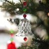 Exquisite Crystal Wind Chime Transparent Bell Glass Pendant Christmas Tree Decorations  Backyard