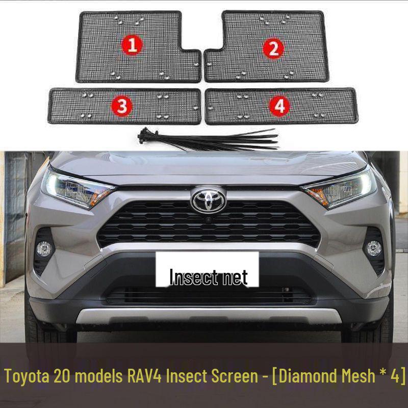 Toyota RAV4 Anti-Insect Radiator Protection Net Cover Against Pollen, Catkins, and Dust