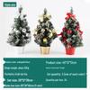 Mini Artificial Christmas Tree with Lights: 30cm/40cm Tabletop Decoration with Ornaments