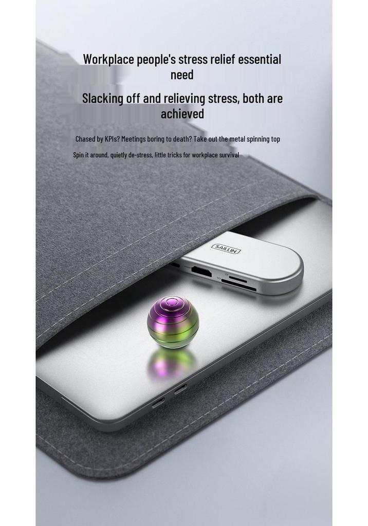 Fingertip Spinner: Colorful Luminous Desktop Decompression Toy