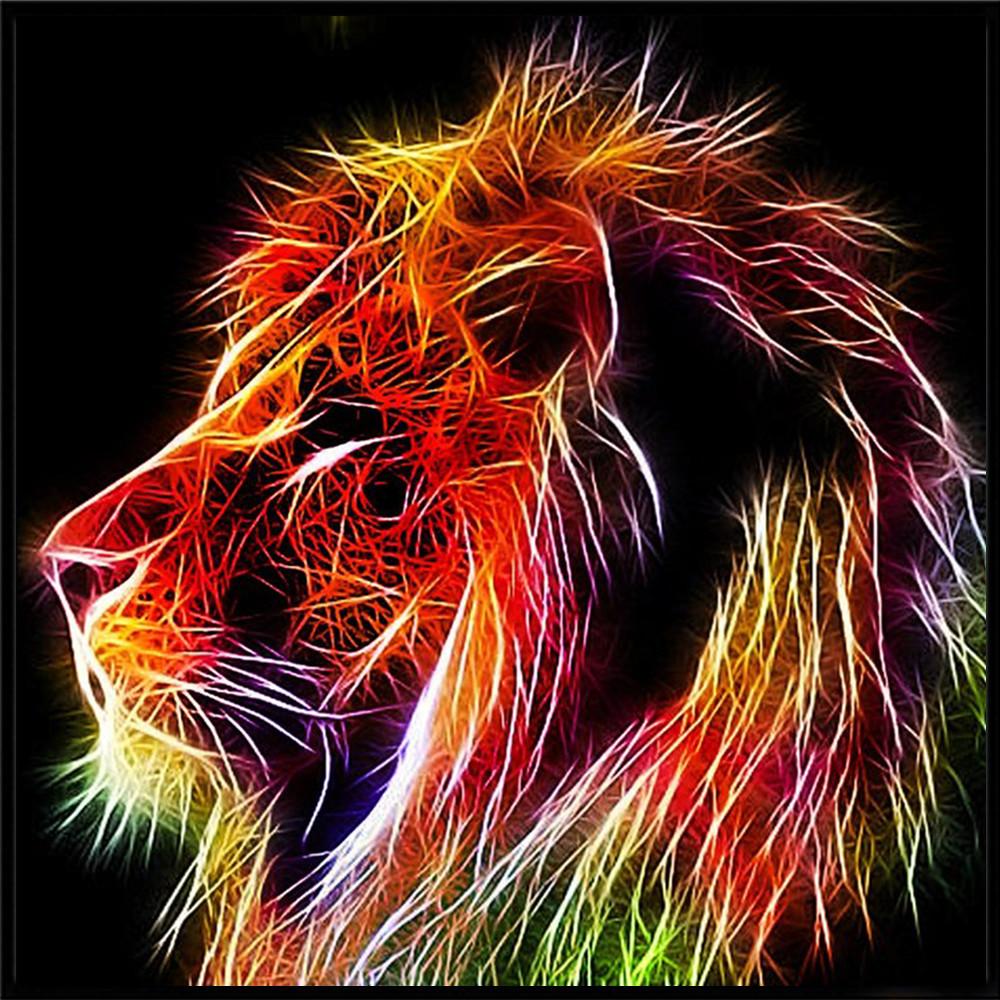 5D алмазная живопись, полная алмазная живопись, животное, собака, Алмазная мозаика, тигр, лев, сделай сам, круглая алмазная вышивка, вышивка крестом, стразы, искусство